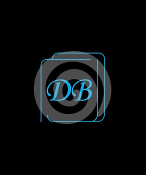 Initial DB Letter Logo Minimal Business Logos