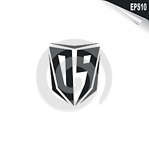 Initial DP logo design with Shield style, Logo business branding