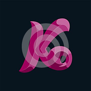 Initial or drop cap 3d letter concept