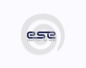 Initial ESE logo design can be used as sign, icon or symbol, full layered vector and easy to edit and customize size and color, photo