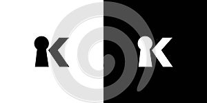 The initial K key logo design is simple and unique