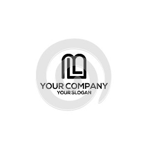 Initial L and M Logo Design Vector