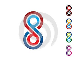 initial letter of 8 D B S infinity logo