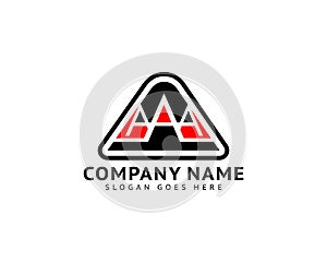 Initial Letter AAA Logo Icon Design Template