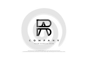 Initial Letter AB or BA Logo Design