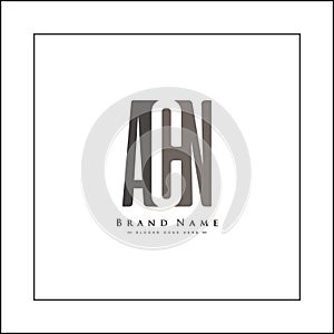 Initial Letter ACN Logo - Simple Business Logo for Alphabet A, C and N