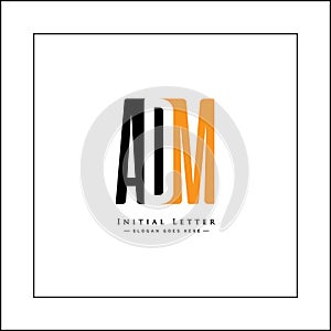 Initial Letter ADM Logo - Simple Business Logo for Alphabet A, D and M