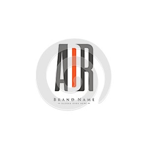 Initial Letter ADR Logo - Simple Monogram Logo for Initials A, D and R