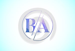 Initial Letter B A Low Poly Logo Design Vector Template. Graphic Alphabet Symbol For Corporate Business Identity