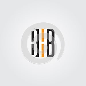 Initial Letter BHB Logo - Minimal Business Logo for Alphabet H and B photo