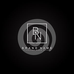 Initial Letter BN Logo - Minimal Monogram Logo photo