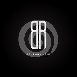 Initial Letter BR Logo - Minimal Alphabet Logo