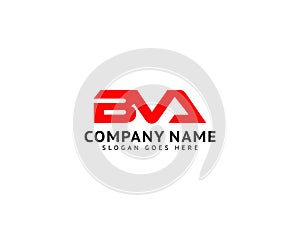 Initial Letter BVA Logo Template Design