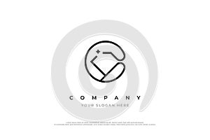 Initial Letter C Diamond Logo Design