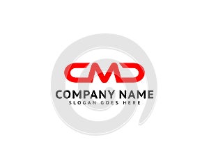 Initial Letter CMD Logo Template Design