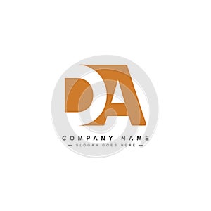 Initial Letter DA Logo - Minimal Vector Logo