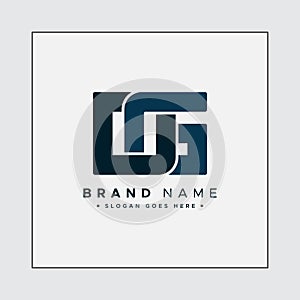 Initial Letter DG Logo - Minimal Alphabet Logo