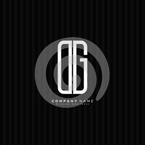 Initial Letter DG Logo - Simple Alphabet Logo