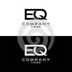 Initial letter eq, qe logotype company name logo design template vector photo