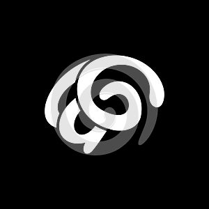 Initial letter g brain modern creative logo