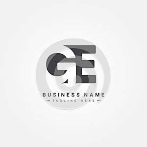 Initial Letter GE Logo - Simple Business Logo