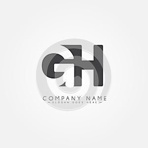 Initial Letter GH Logo - Simple Business Logo