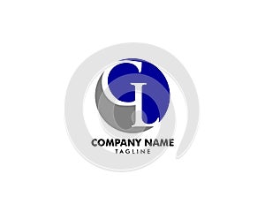 Initial Letter GL Logo Template Design