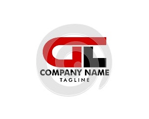 Initial Letter GLT Logo Template Design