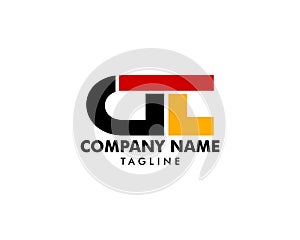 Initial Letter GLT Logo Template Design