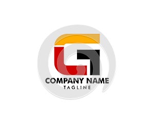 Initial Letter GLT Logo Template Design