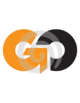 Initial letter GO, logo