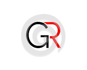 Initial Letter GR Logo Template Design photo