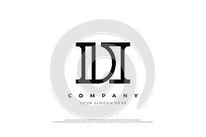 Initial Letter HD or DH Logo Design photo
