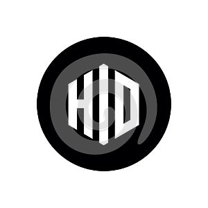Initial Letter HIO or HID Logo, Simple Minimalist Icon