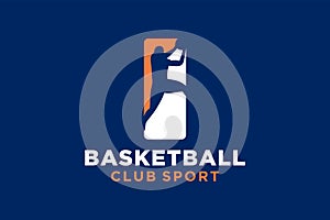 Initial letter I basketball logo icon. basket ball logotype symbol,