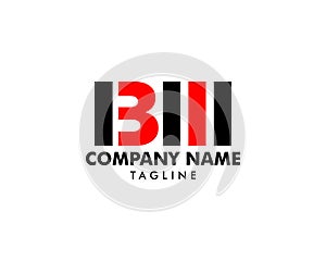 Initial Letter IBM Logo Template Design