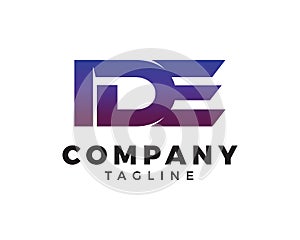 Initial Letter IDE Logo Template Design