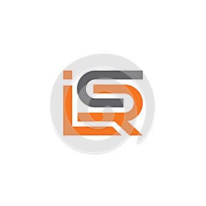 The initial letter ISR logo design