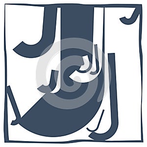 Initial letter J