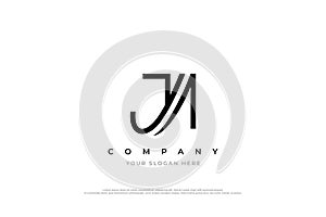 Initial Letter JA Logo Design photo