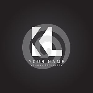 Initial Letter KL Logo - Simple Business Logo