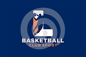 Initial letter L basketball logo icon. basket ball logotype symbol,