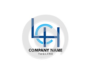 Initial Letter LCH Logo Template Design