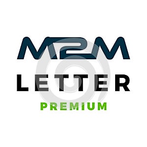 Initial Letter M2M Icon Vector Logo Template Illustration Design