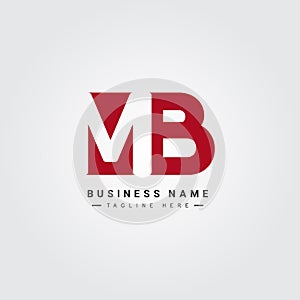Initial Letter MB Logo - Minimal Vector Logo