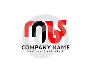 Initial Letter MBS Logo Template Design