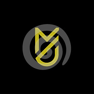 Initial letter MJ shield logo vector