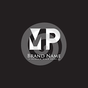 Initial Letter MP Logo - Minimal Business Logo