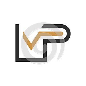 Initial letter mp logo or pm logo vector design template