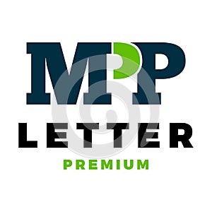 Initial Letter MPP Icon Vector Logo Template Illustration Design